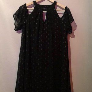 Lily Rose Black Skater Dress